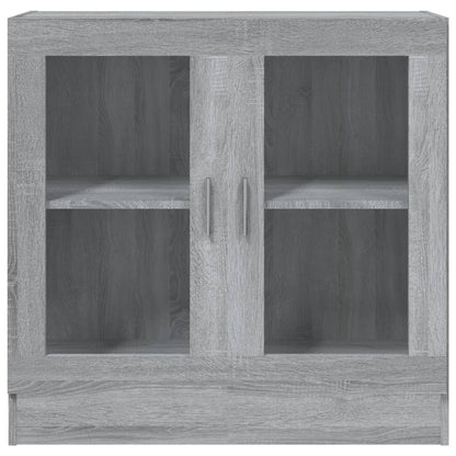 Mobile Vetrina Grigio Sonoma 82,5x30,5x80 cm Legno Multistrato