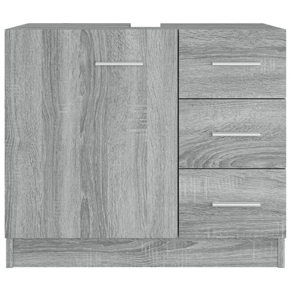 Mobile Lavabo Grigio Sonoma 63x30x54 cm in Legno Multistrato