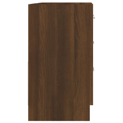 Mobile Lavabo Rovere Marrone 63x30x54 cm in Legno Multistrato