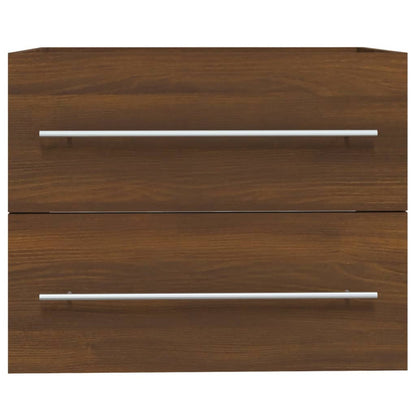Mobile Lavabo Rovere Marrone 60x38,5x48 cm in Legno Multistrato