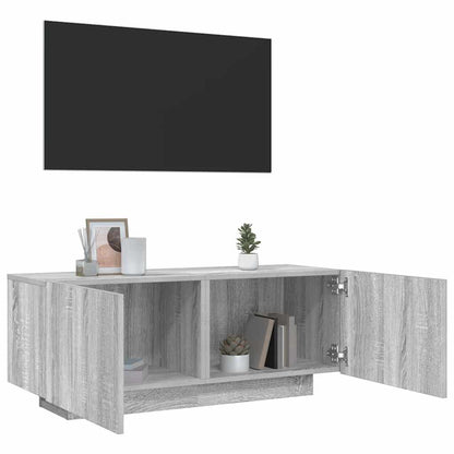 Mobile TV Grigio Sonoma 100x35x40 cm in Legno Multistrato