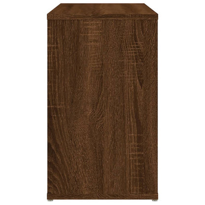 Mobiletto Laterale Rovere Marrone 60x30x50 cm Legno Multistrato