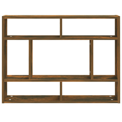 Mensola a Muro Rovere Fumo 75x16x55 cm in Legno Multistrato