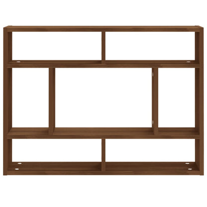 Mensola a Muro Rovere Marrone 75x16x55 cm in Legno Multistrato