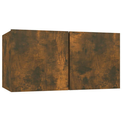 Mobile TV Pensile Rovere Fumo 60x30x30 cm in Legno Multistrato