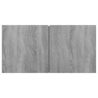 Mobili TV Pensili Grigio Sonoma 2 pz 60x30x30 Legno Multistrato