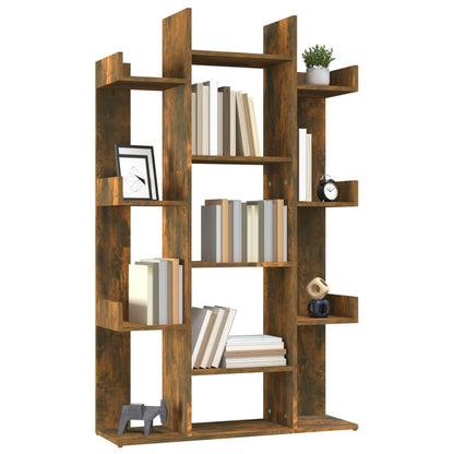 Libreria Rovere Fumo 86x25,5x140 cm in Legno Multistrato