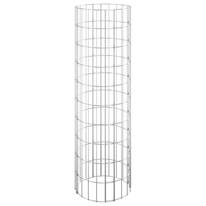 Palo Gabbione Circolare in Acciaio Zincato ÃƒËœ30x100 cm