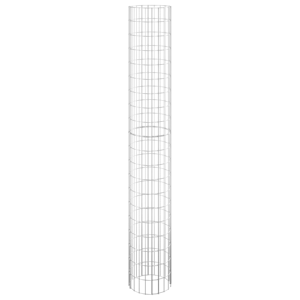 Palo Gabbione Circolare in Acciaio Zincato ÃƒËœ30x200 cm