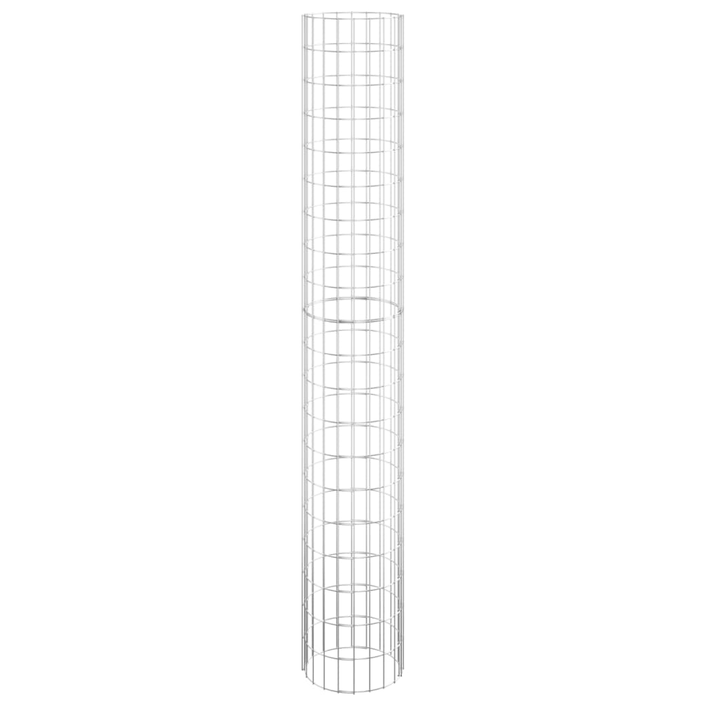 Palo Gabbione Circolare in Acciaio Zincato ÃƒËœ30x200 cm