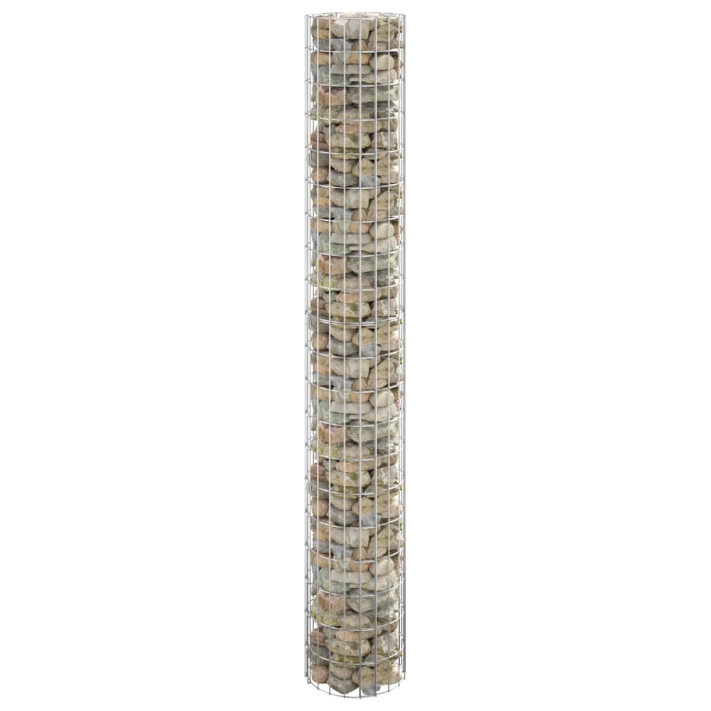Palo Gabbione Circolare in Acciaio Zincato ÃƒËœ30x200 cm