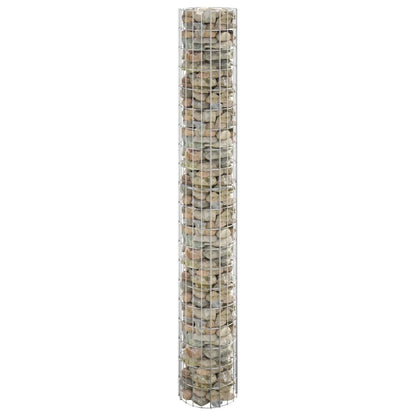 Palo Gabbione Circolare in Acciaio Zincato ÃƒËœ30x200 cm