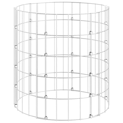 Palo Gabbione Circolare in Acciaio Zincato Ã˜50x50 cm