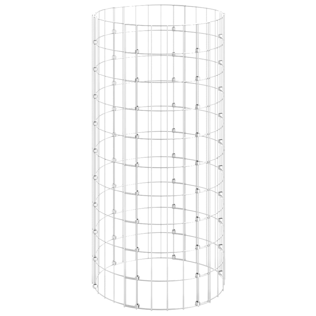 Palo Gabbione Circolare in Acciaio Zincato ÃƒÆ’Ã‹Å“50x100 cm