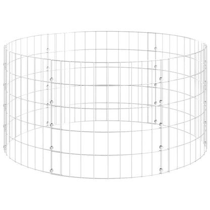 Palo Gabbione Circolare in Acciaio Zincato ÃƒËœ100x50 cm