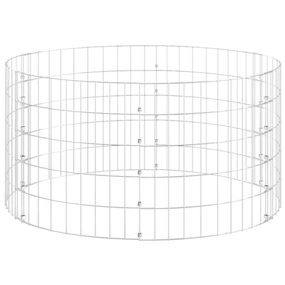 Palo Gabbione Circolare in Acciaio Zincato ÃƒËœ100x50 cm