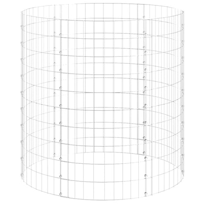Palo Gabbione Circolare in Acciaio Zincato ÃƒÆ’Ã‹Å“100x100 cm