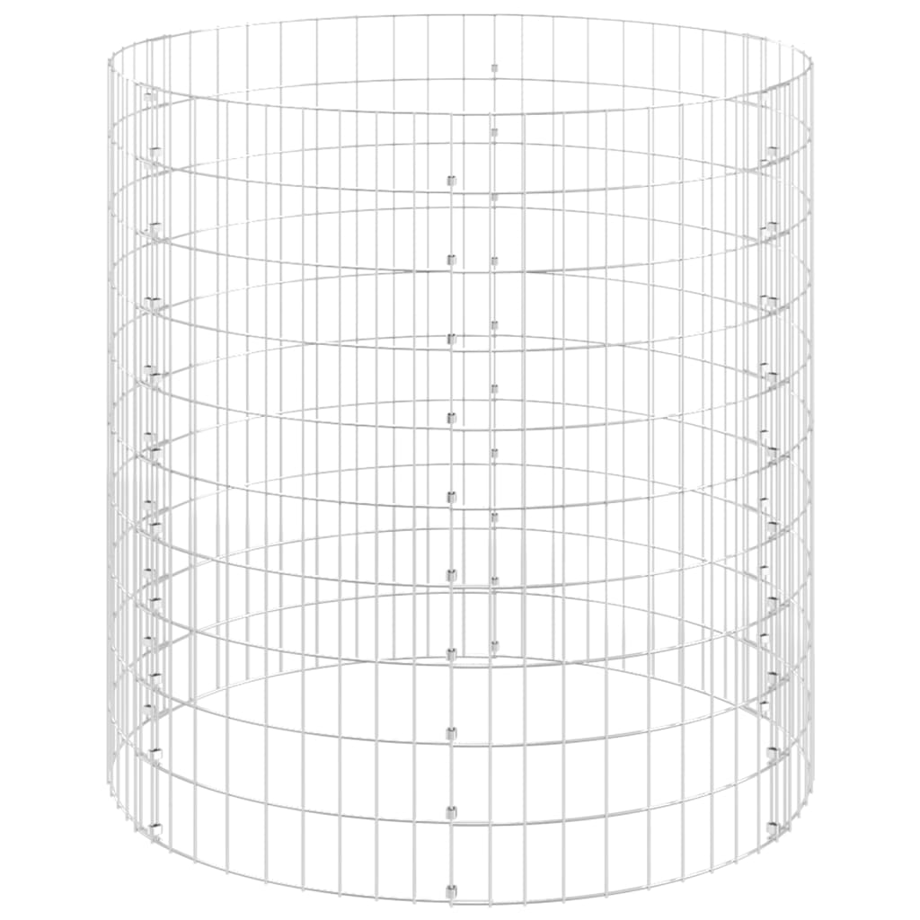 Palo Gabbione Circolare in Acciaio Zincato ÃƒÆ’Ã‹Å“100x100 cm