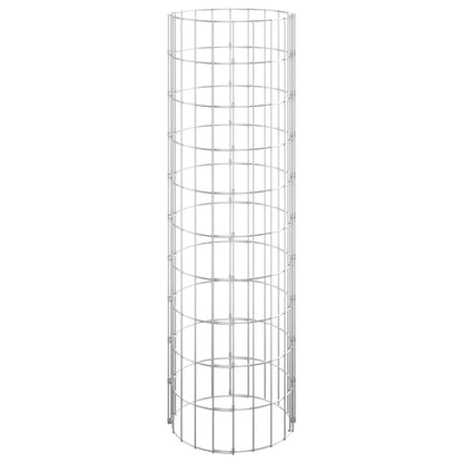 Fioriere Gabbione Circolare 3 pz in Acciaio Zincato Ã˜30x100 cm