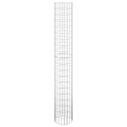 Fioriere Gabbione Circolare 3 pz in Acciaio Zincato Ã˜30x200 cm