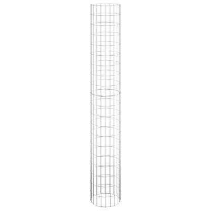 Fioriere Gabbione Circolare 3 pz in Acciaio Zincato Ã˜30x200 cm