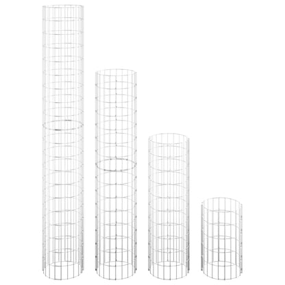 Fioriere Rialzate Gabbioni Circolari 4 pz Ã˜30x50/100/150/200 cm