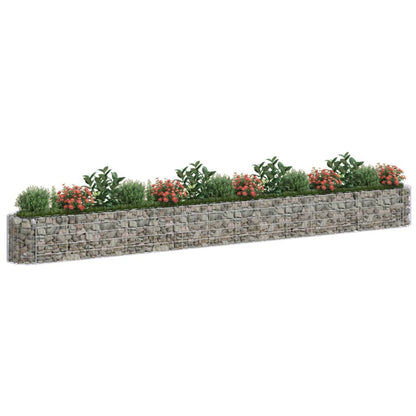 Gabbione con Letto Rialzato in Acciaio Zincato 540x50x50 cm