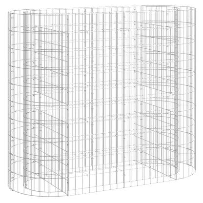 Gabbione con Letto Rialzato in Acciaio Zincato 120x50x100 cm