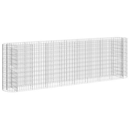 Gabbione con Letto Rialzato in Acciaio Zincato 330x50x100 cm