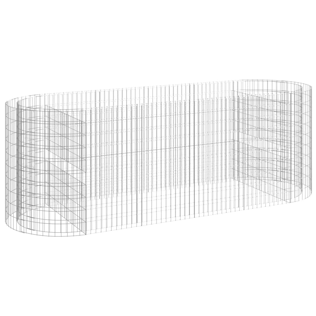 Gabbione con Letto Rialzato in Ferro Zincato 300x100x100 cm