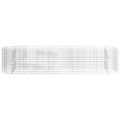 Gabbione con Letto Rialzato in Ferro Zincato 500x100x100 cm