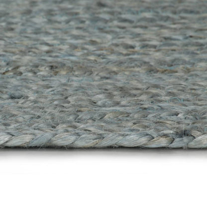 Tappeto Lavorato a Mano in Juta Rotondo 210 cm Verde Oliva