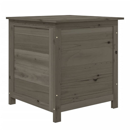 Scatola Cuscini Antracite 50x50x56cm in Legno Massello di Abete