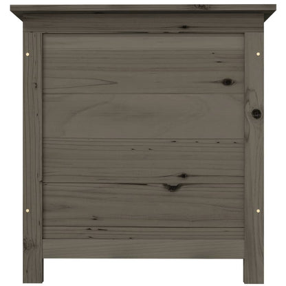 Scatola Cuscini Antracite 50x50x56cm in Legno Massello di Abete