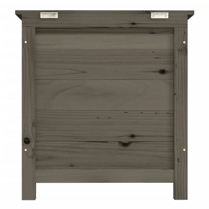 Scatola Cuscini Antracite 50x50x56cm in Legno Massello di Abete