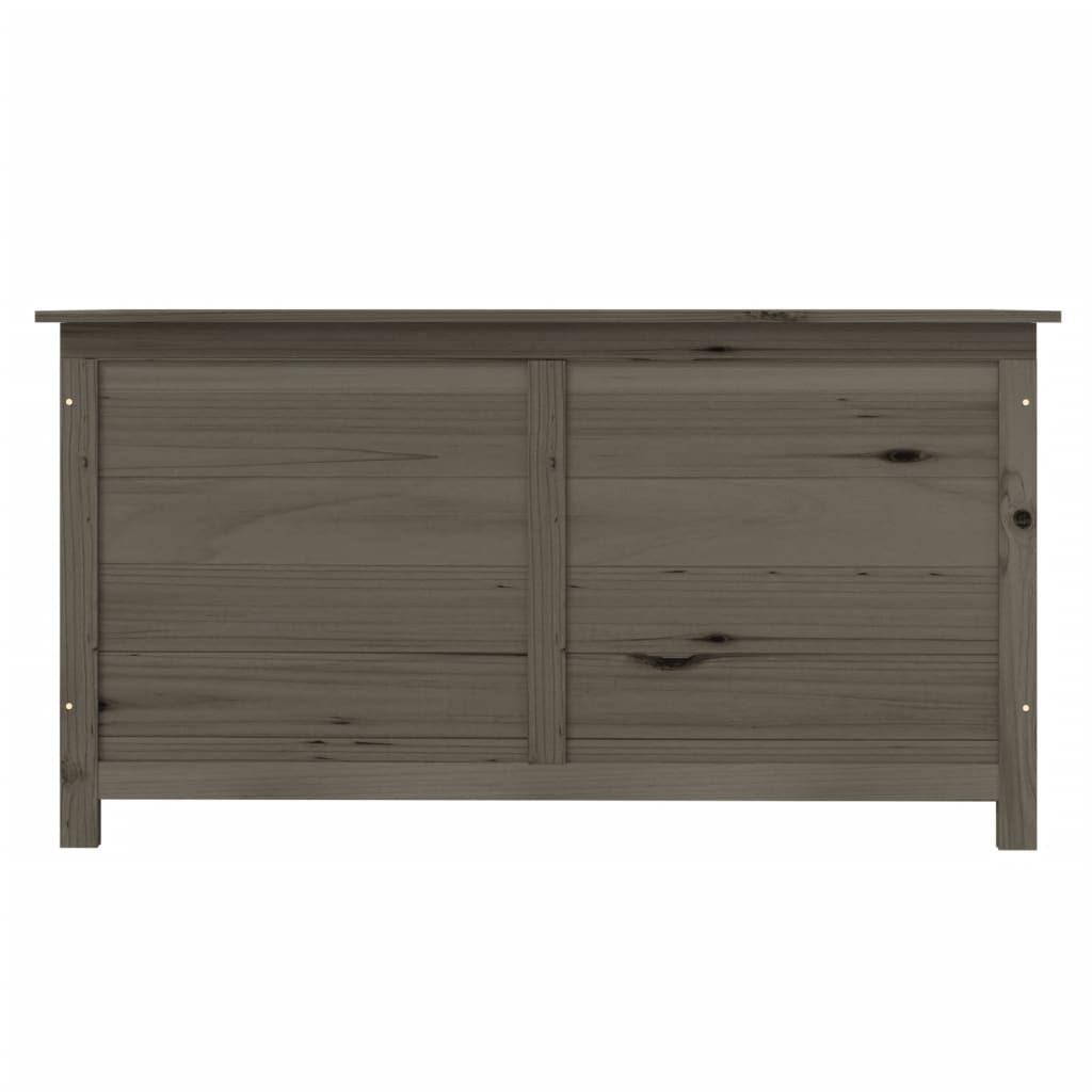Scatola Cuscini Antracite 100x50x56 cm Legno Massello di Abete