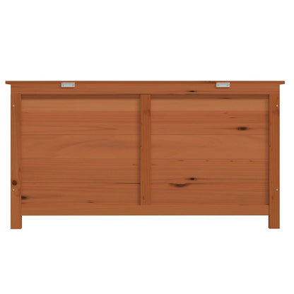 Box Cuscini da Esterno Marrone 100x50x56cm Legno Massello Abete