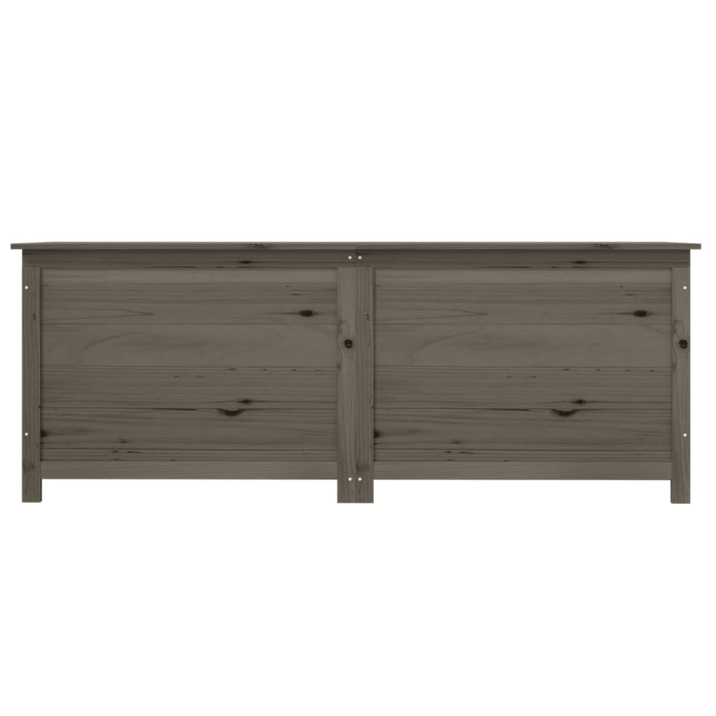 Scatola Cuscini Antracite 150x50x56 cm Legno Massello di Abete