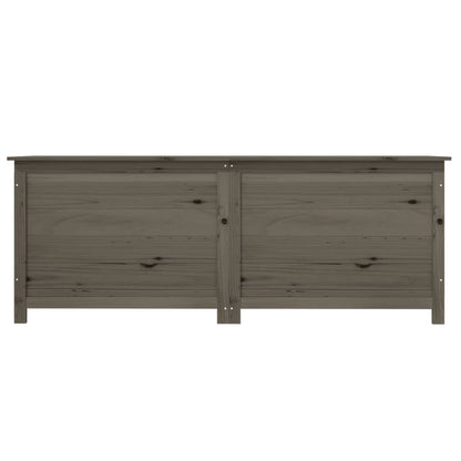 Scatola Cuscini Antracite 150x50x56 cm Legno Massello di Abete