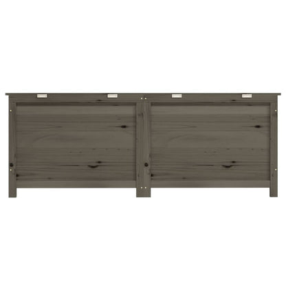 Scatola Cuscini Antracite 150x50x56 cm Legno Massello di Abete