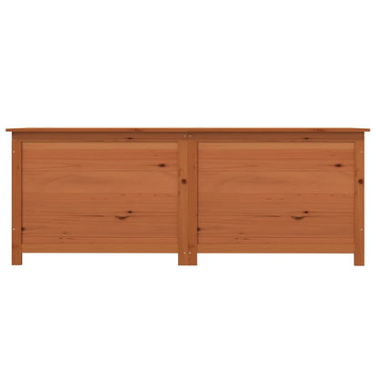 Scatola Cuscini Marrone 150x50x56 cm in Legno Massello di Abete