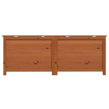 Scatola Cuscini Marrone 150x50x56 cm in Legno Massello di Abete