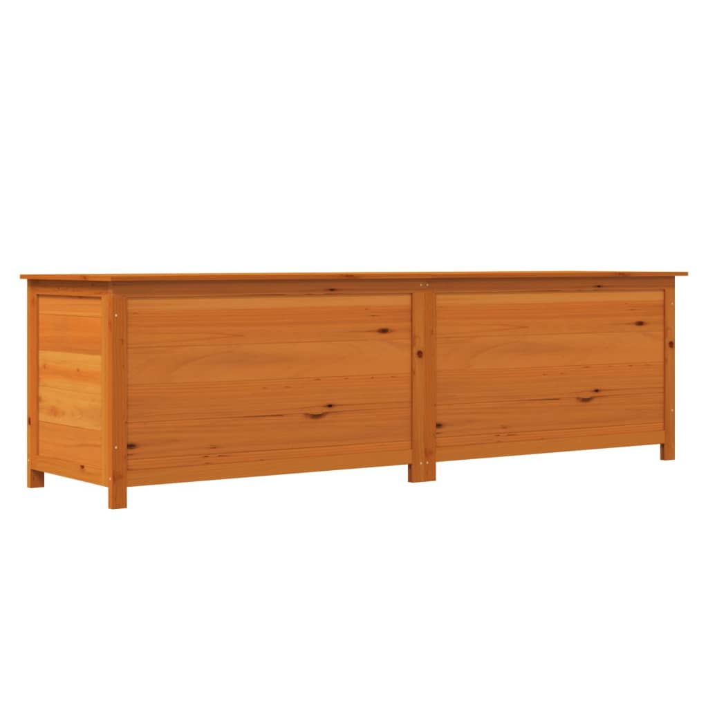 Scatola Esterni Cuscini Marrone 200x50x56 Legno Massello Abete