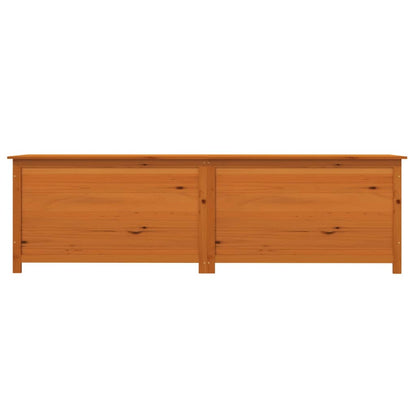 Scatola Esterni Cuscini Marrone 200x50x56 Legno Massello Abete
