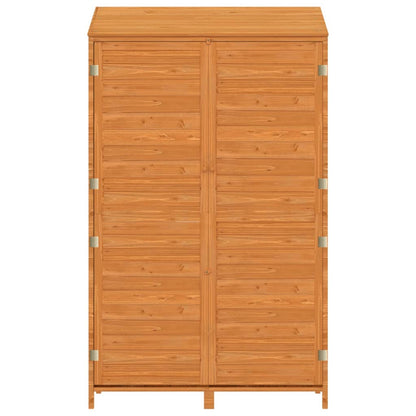 Capanno da Giardino Marrone 102x52x174,5cm Legno Massello Abete