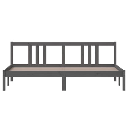 Giroletto Grigio in Legno Massello 180x200 cm Super King
