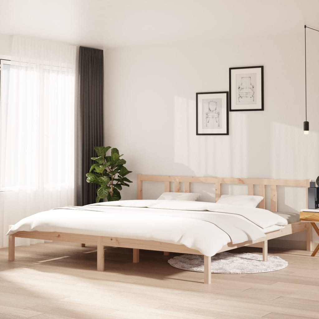 Giroletto senza Materasso in Legno Massello 200x200 cm