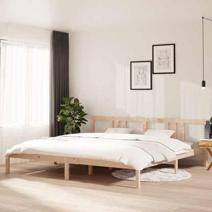 Giroletto senza Materasso in Legno Massello 200x200 cm