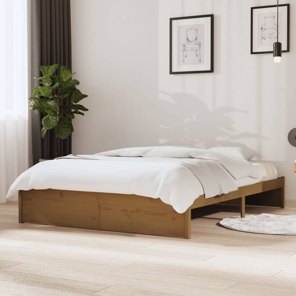 Giroletto senza Materaso Ambra in Legno Massello 140x190 cm