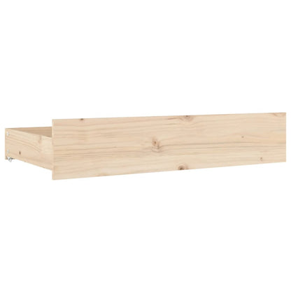 Cassettoni da Letto 4 pz in Legno Massello di Pino